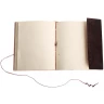 Velká kožená kniha s pentagramem hnědá, 20x25cm